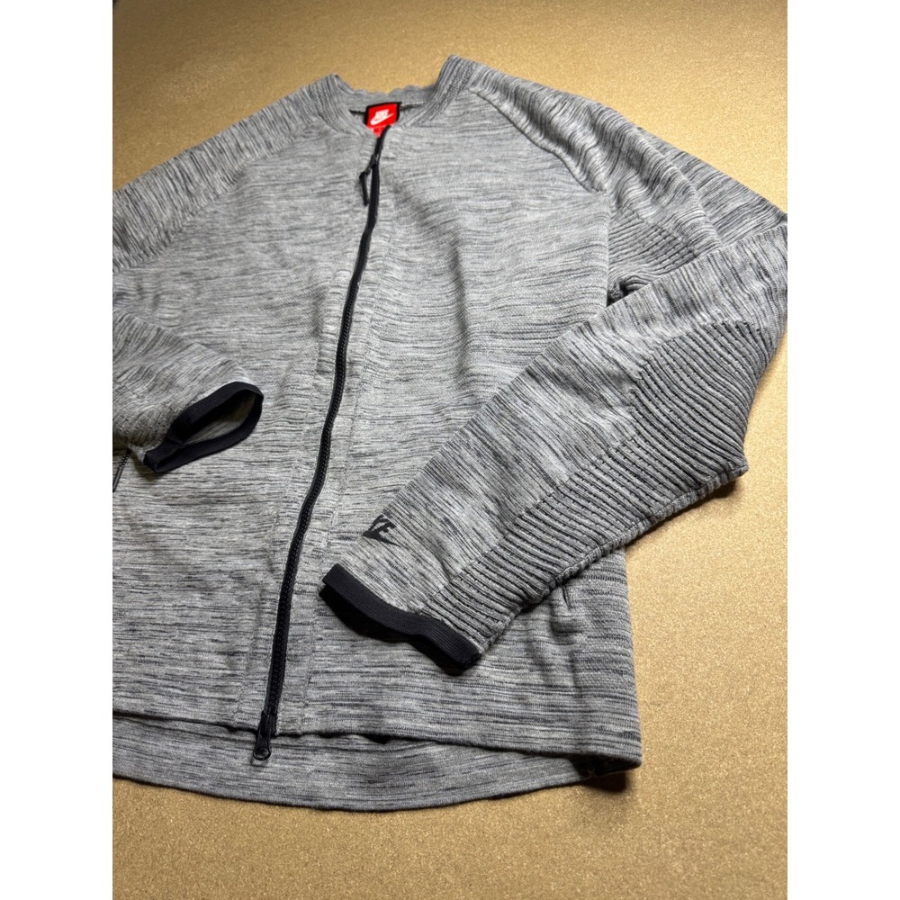 Nike Sportswear Tech Knit Bomber Jacket Mens Large Grey Full Zip 810558-010